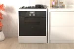 ארון שירות לתנור בנוי וכיריים בצבע לבן דגם הדס HADAS 3