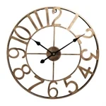 שעון קיר מתכת דגם מספרים קוטר 60 סמ במגוון צבעים לבחירה מבית STAR SHOP 2