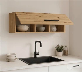 ארונית קלאפה 95/30 ס"מ לתלייה לאורך או לרוחב דגם רונית RONIT בגוון אלון