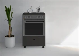 ארון שירות לתנור בילט אין (בילד אין) סגור בחלק העליון בגוון שחור דגם קיסר מבית STAR SHOP