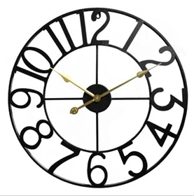 שעון קיר מתכת דגם מספרים קוטר 60 סמ במגוון צבעים לבחירה מבית STAR SHOP
