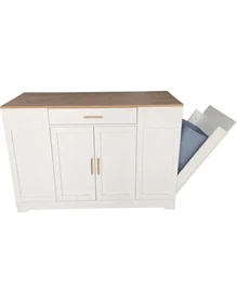 אי למטבח עם מדפים ופח זבל - דגם Sumatra